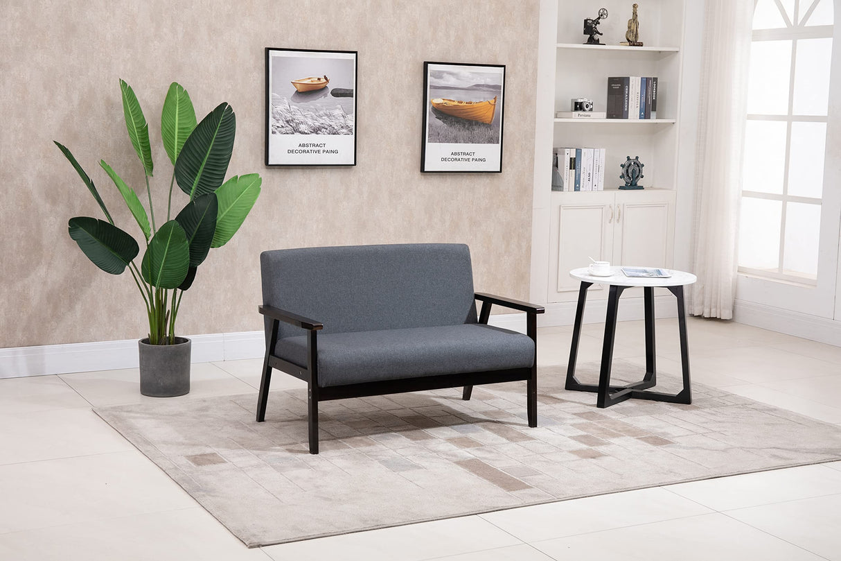 Lilola Home Bahamas 45" W Dark Gray Loveseat Lilola Home