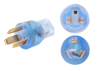 ONETAK NEMA 10-30P to 5-15R 5-20R 6-15R 6-20R Compact 240V 30 Amp 3 Prong Male Plug to 240V 15 Amp 20 Amp 3 Prong Female Receptacle Outlet Generator Welder Dryer EV Charger Power Cord Adapter