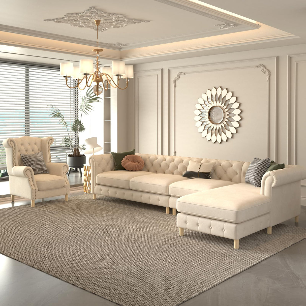 3 Inches Round Solid Wood Furniture Legs Set of 4 - Wooden Replacement Feet for Couch -Sofa Couch Chair Ottoman Bench Armchair Dresser Table Risers Parts Loveseat Coffee Table Cabinet WoodArtSupply