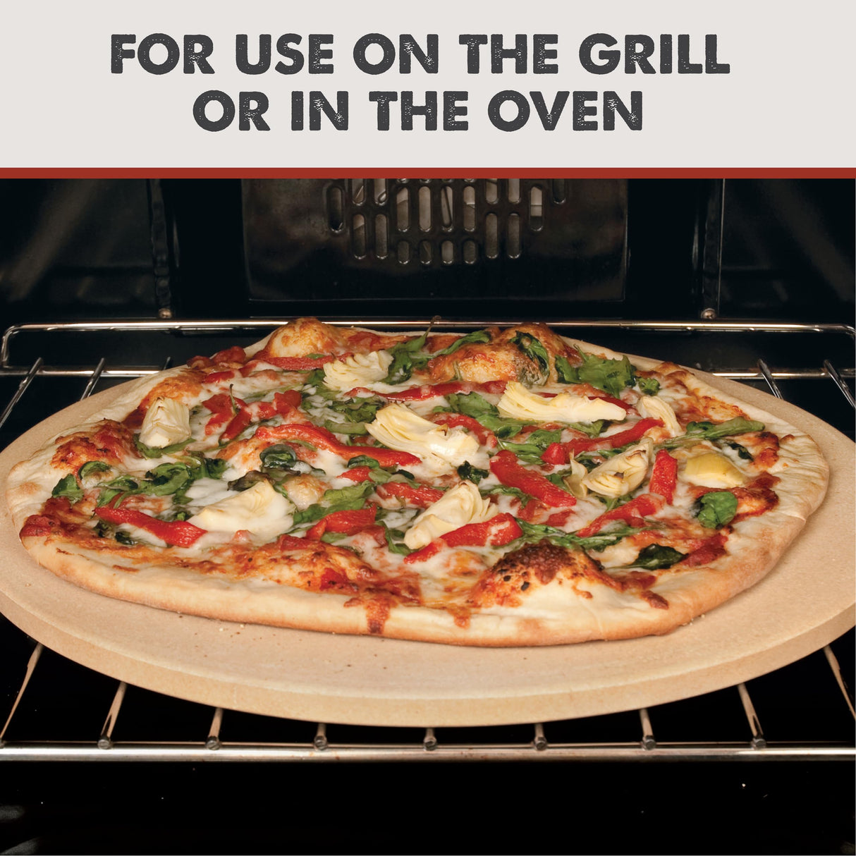 Pizzacraft 16.5" Round ThermaBond™ Baking/Pizza Stone - for Oven or Grill - PC9898 pizzacraft