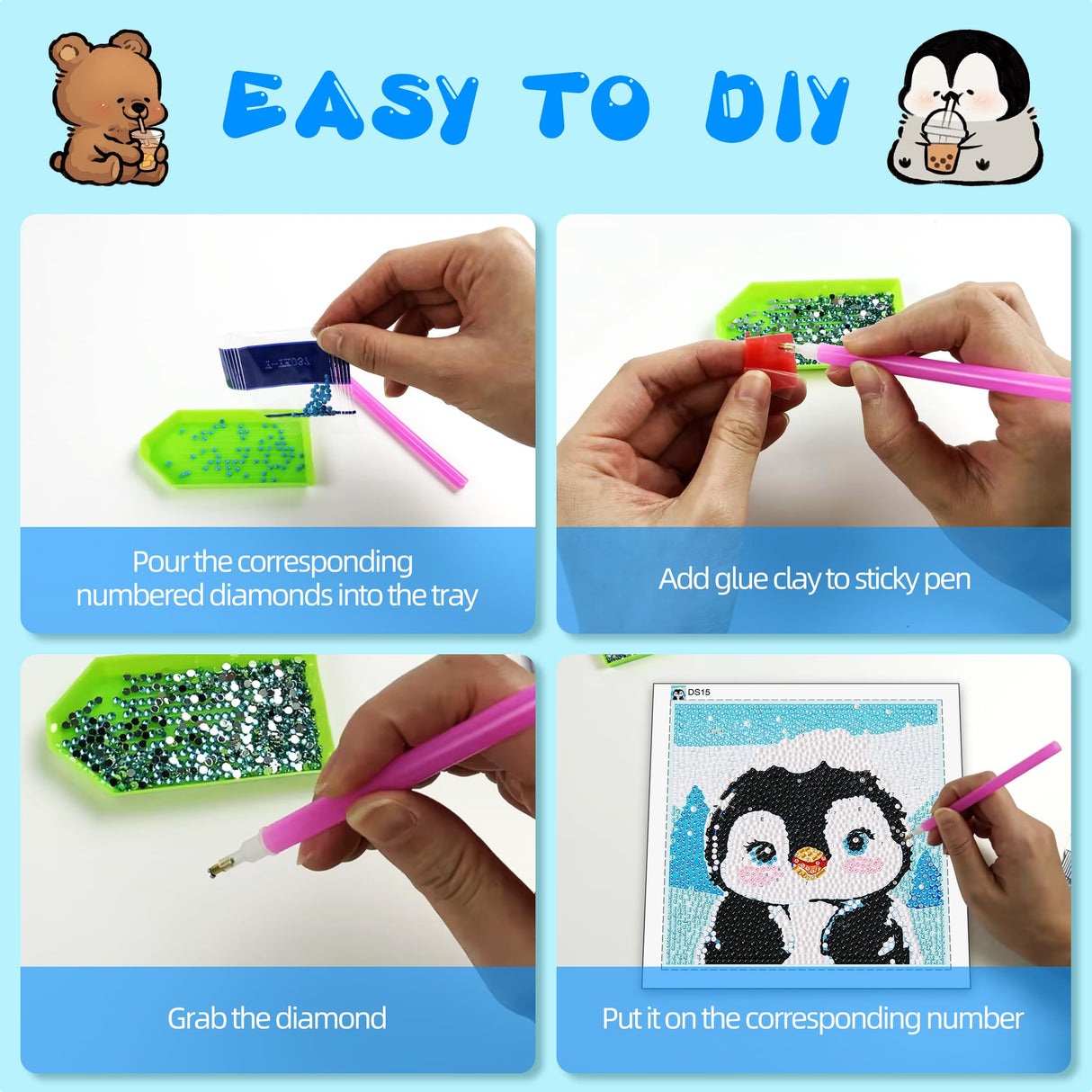 Mlife Diamond Art Painting Kits for Kids with Frame Art and Crafts for Kid, Diamond Art Kits for Kids Ages 4-8-12, Cartoon Art Kit for Kid,Adult Beginner,DIY,Gift,Home Decoration(Spiderman) Mlife