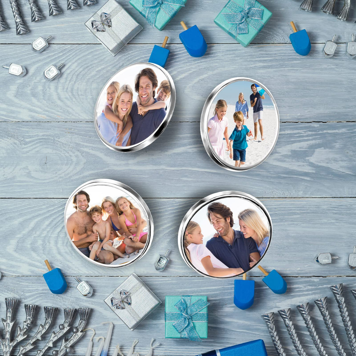 Jexine 50 Pcs Sublimation Blank Pins DIY Button Badge Kit Sublimation Silver Blank Aluminum Sheet with Butterfly Pin Backs for DIY Craft Lapel Jewelry Making Supplies (Round) Jexine