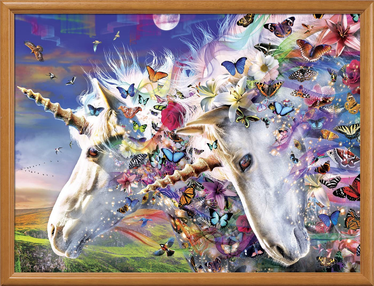 Masterpieces 300 Piece EZ Grip Jigsaw Puzzle - Unicorns & Butterflies - 18"x24" Masterpieces