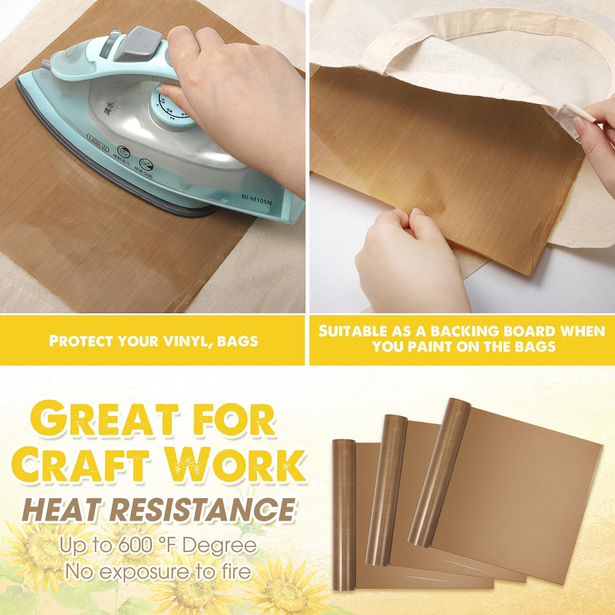 30 Pcs Blank Canvas Tote Bags Bulk with 1 Piece of PTFE Sheet for Iron on Heat Transfer DIY Sublimation Tote Bags Shopping Bag for Crafts Natural Cotton Tote Bags Kitchen Reusable Grocery Bags Saintrygo