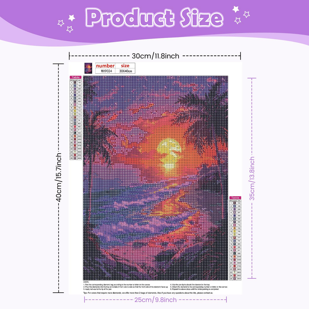 NEWENMO Beach Diamonds Painting Kits for Adults Beginner DIY 5D Sunset Scene Diamond Paint with Round Diamonds, Full Drill Gem Art Coconut Tree Diamonds Art Painting for Home Wall Decor 12x16 Inch NEWENMO