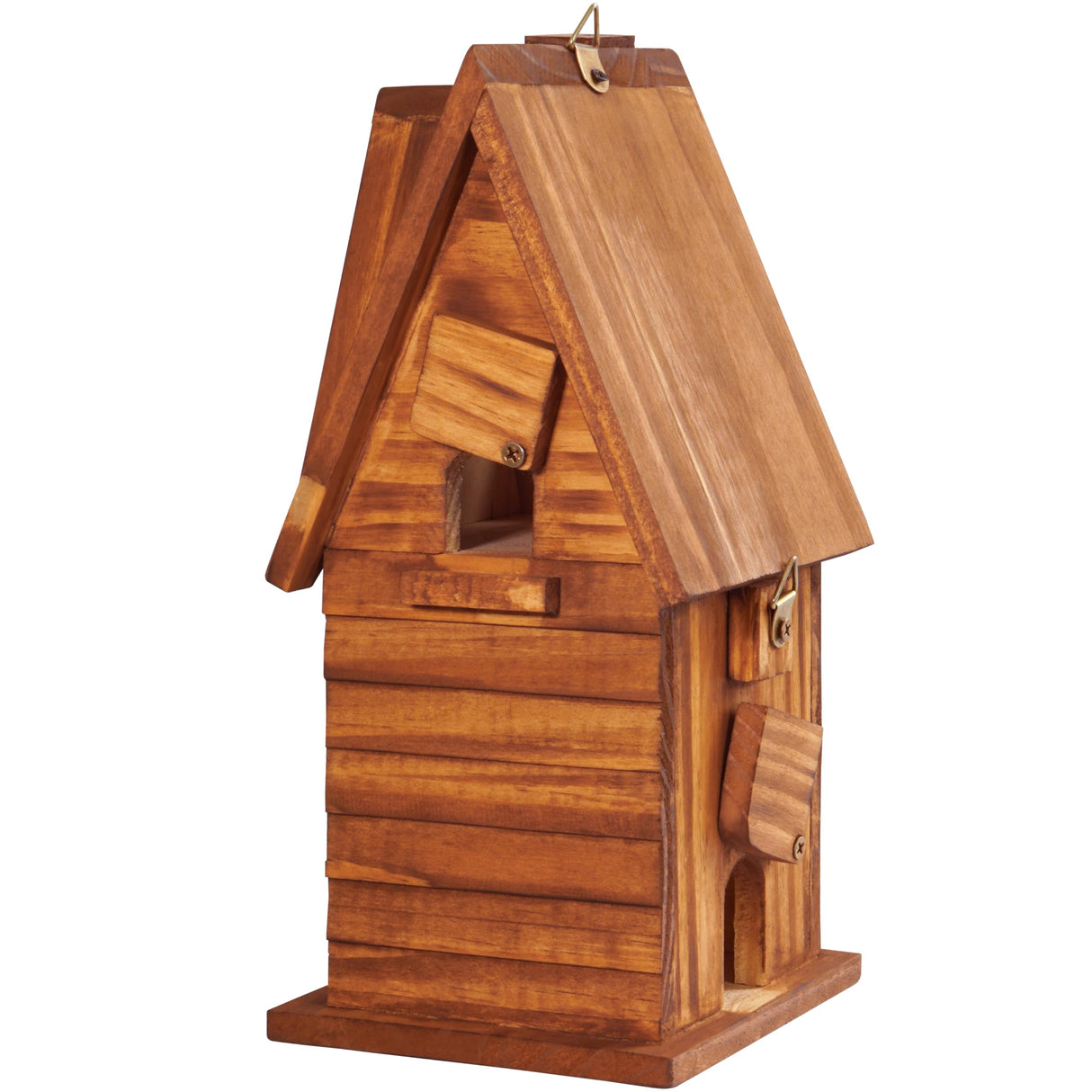 MIXUMON Bird Houses for Outside, Outdoor 2 Bird House Room for 2 Bird Families Bluebird Finch Cardinals Hanging Birdhouse for Garden (Style 11) MIXUMON