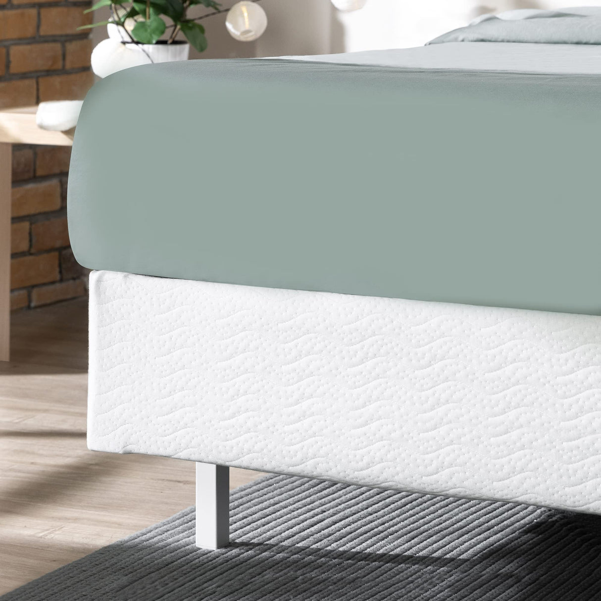 ZINUS 7 Inch Metal Smart Box Spring with Quick Assembly, Mattress Foundation, Strong Metal Frame, Easy Assembly, King Zinus