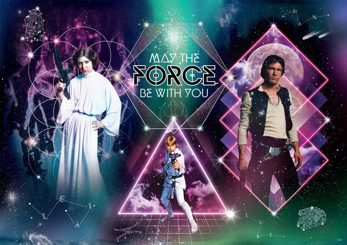 Buffalo Games - Star Wars - : Galactic Trio - 500 Piece Jigsaw Puzzle for Adults -Challenging Puzzle Perfect for Game Nights - Finished Size is 21.25 x 15.00 Buffalo Games