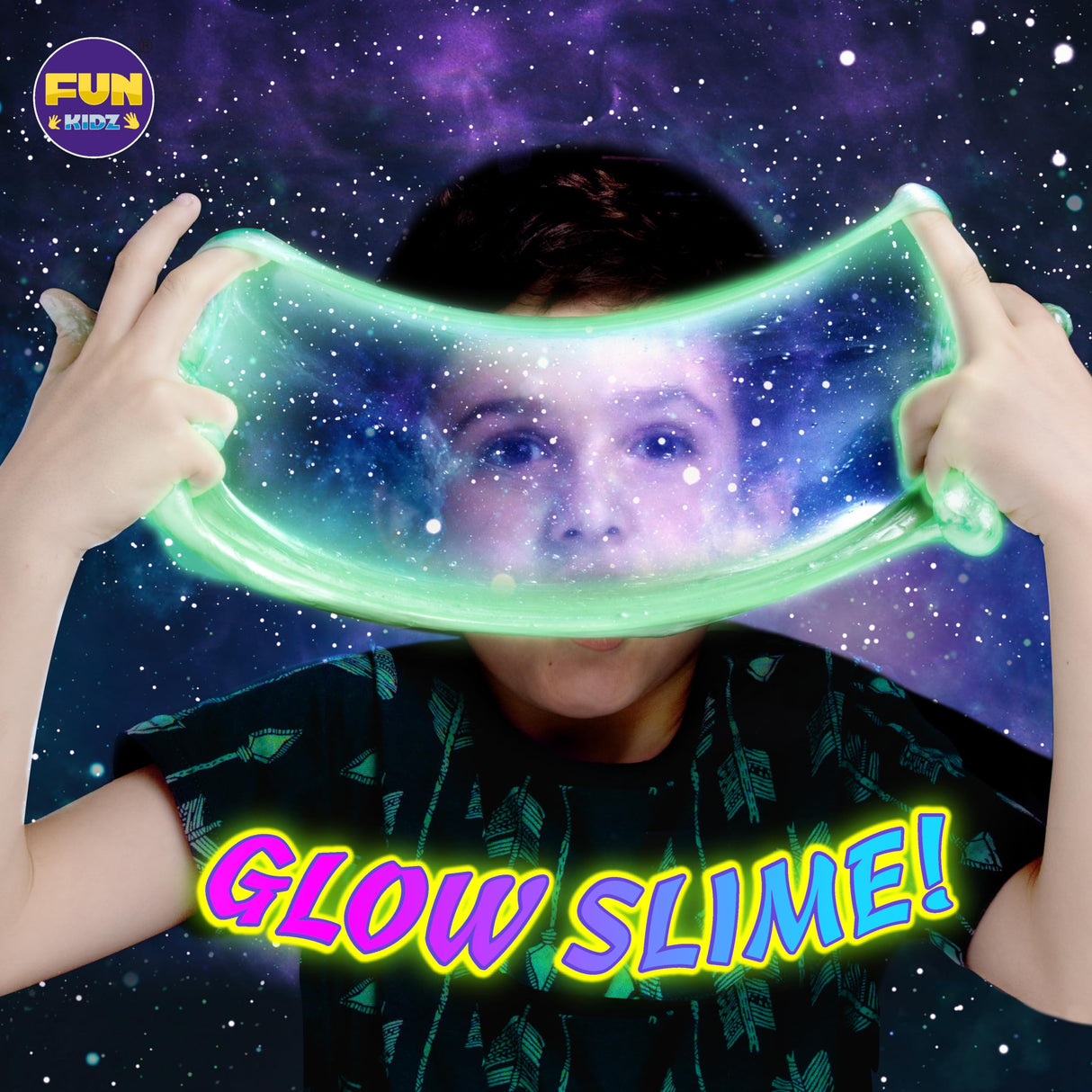 Toy Galaxy Slime Kit for Boys Girls 10-12, FunKidz Ultimate Metallic Slime Making Kit for Kids Ages 8-10 D.I.Y. Glow, Galactic, Fun Slime Gifts FUN KIDZ