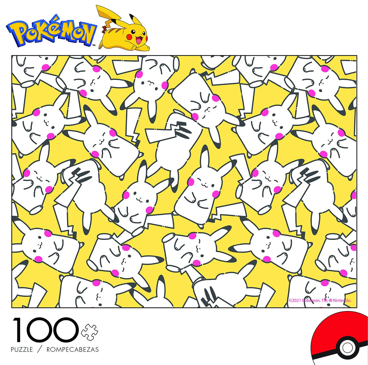 Buffalo Games - Pokemon- Japanese Pikachu Pokemon - 100 Piece Jigsaw Puzzle for Families -Challenging Puzzle Perfect for Game Nights - Finished Size is 15.00 x 11.00 Buffalo Games