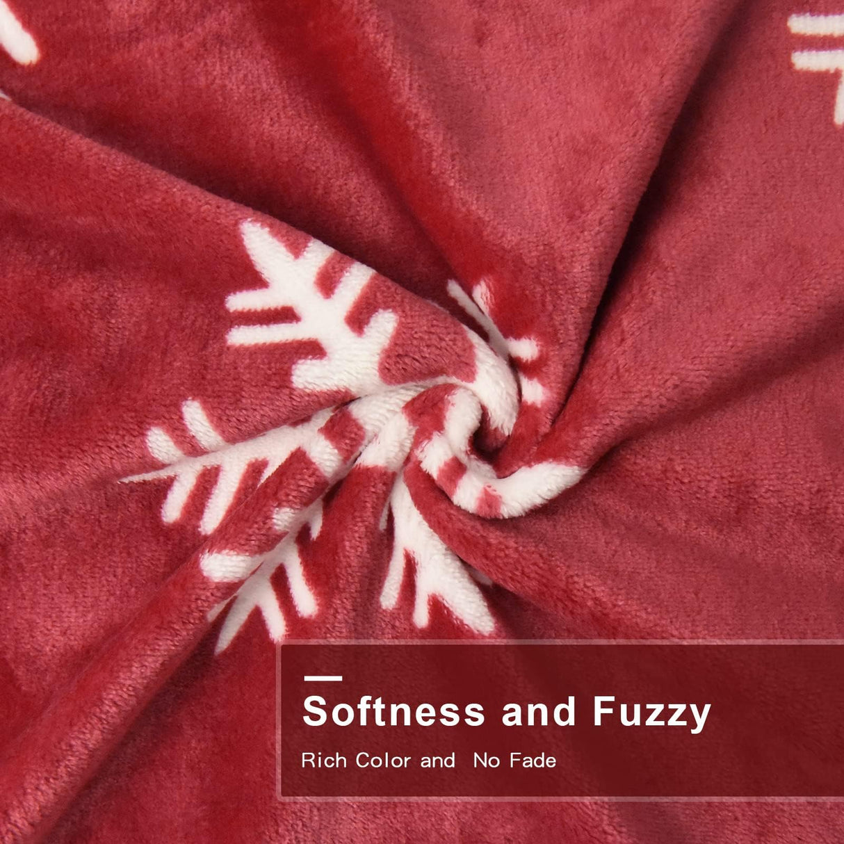 Christmas Throw Blanket Soft Fleece Red Snowflake Blanket Home Décor Plush Christmas Throw Bed Blanket Throws for Winter Bedding Couch, 50x60 Inches SACIOVEE