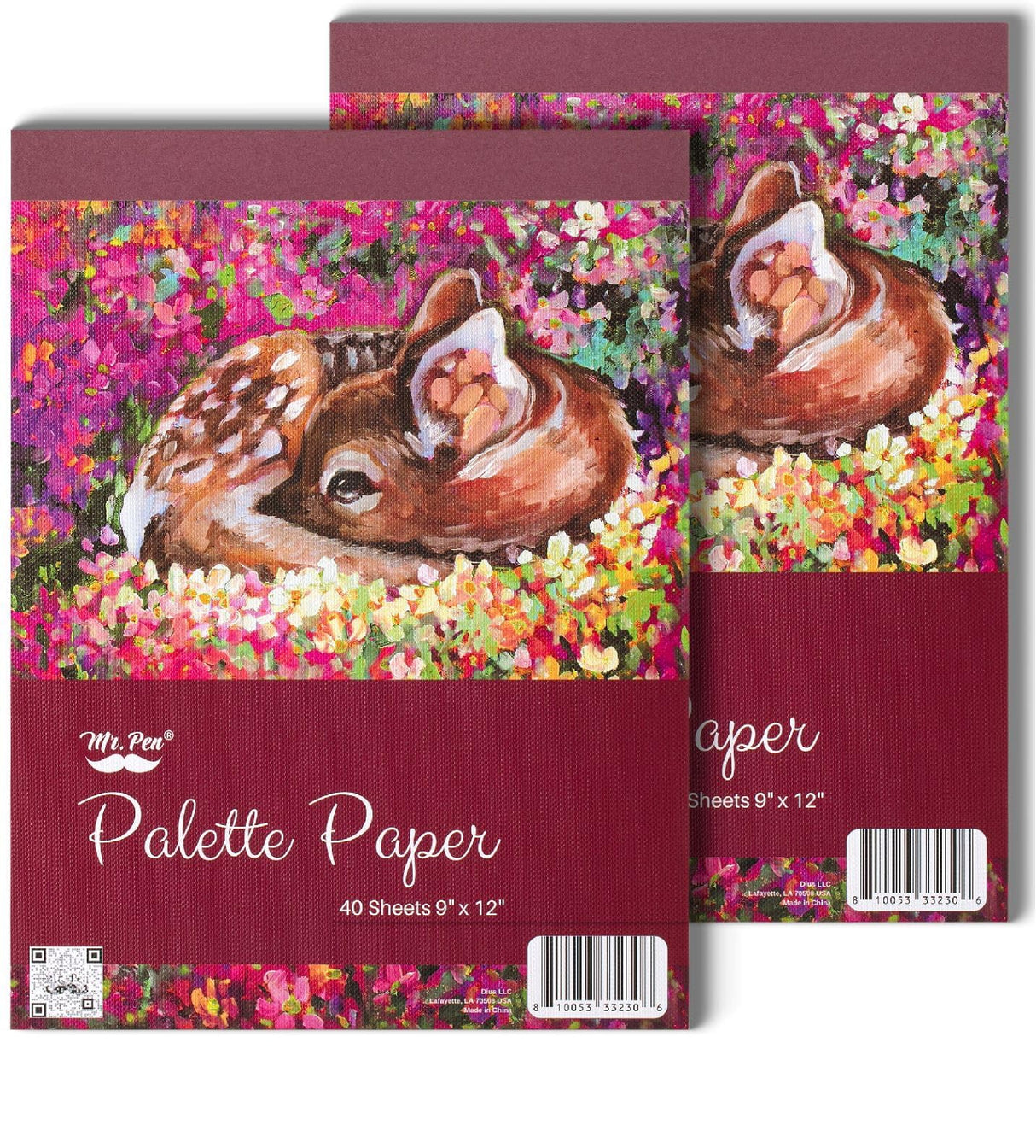 Mr. Pen- Palette Pad, 9"x12", 40 Sheets, 2 Pack, Paint Pad, Acrylic Paint Paper, Drawing Paper, Painting Paper, Disposable Paint Palette Paper, Oil Paint Palette, Watercolor Palette Paper Mr. Pen