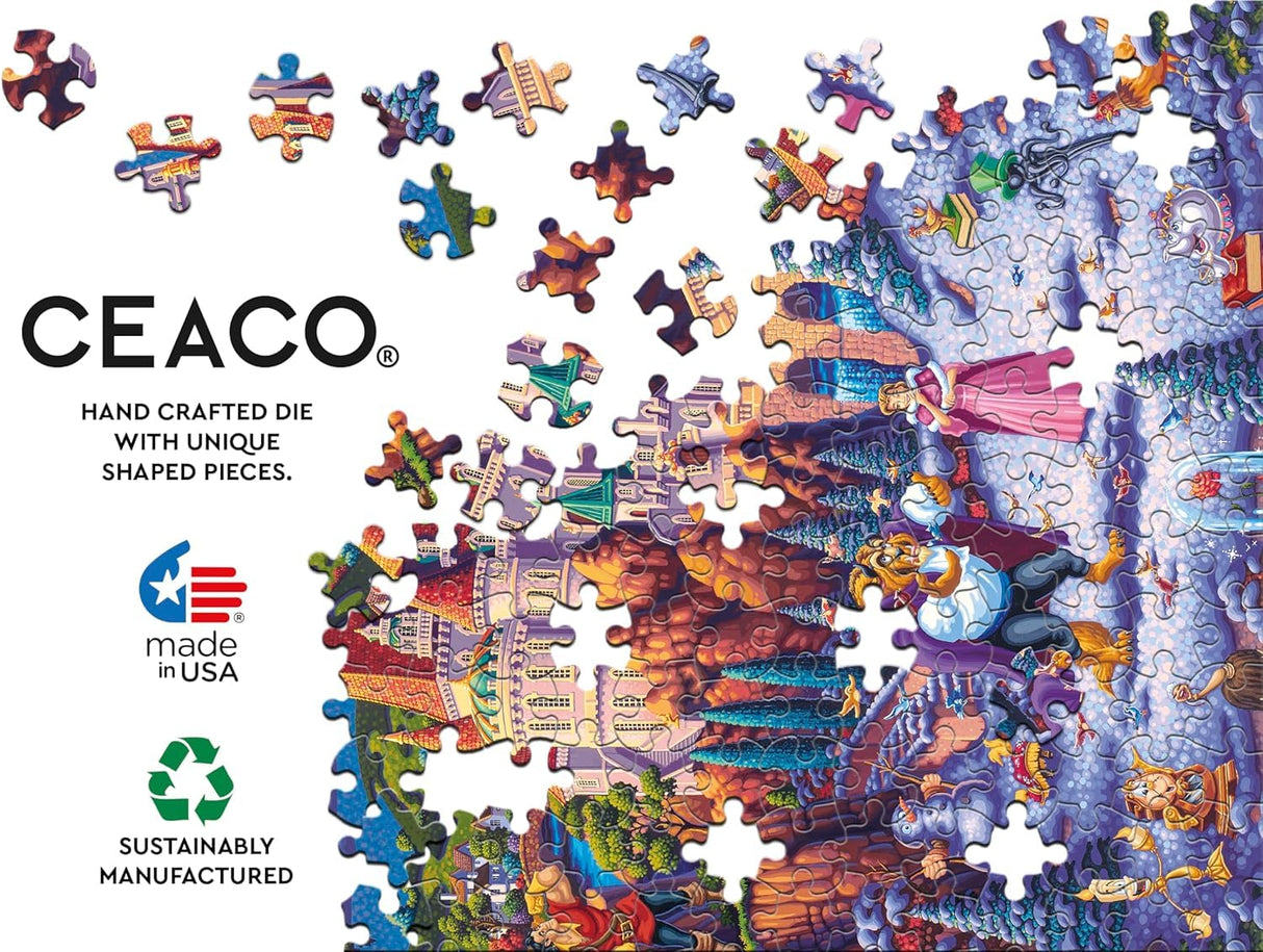 Ceaco - Disney - Dowdle - Beauty & The Beast Finding Love - 1500 Piece Jigsaw Puzzle Ceaco