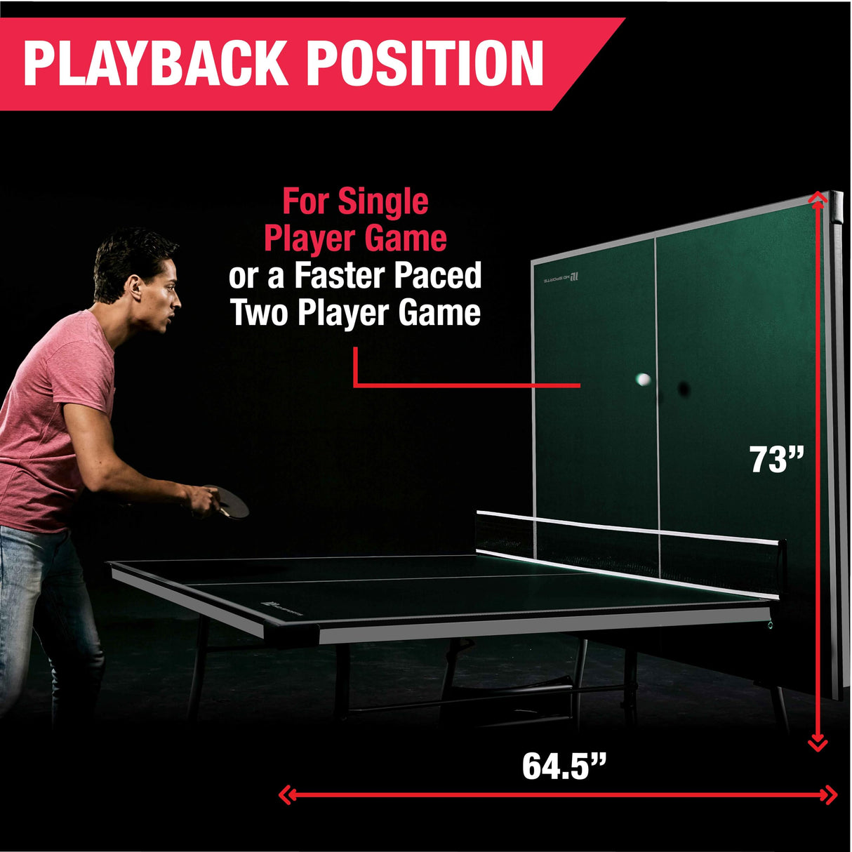 MD Sports Table Tennis Set, Regulation Ping Pong Table with Net, Paddles and Balls (8 Pieces) - Green and White MD Sports