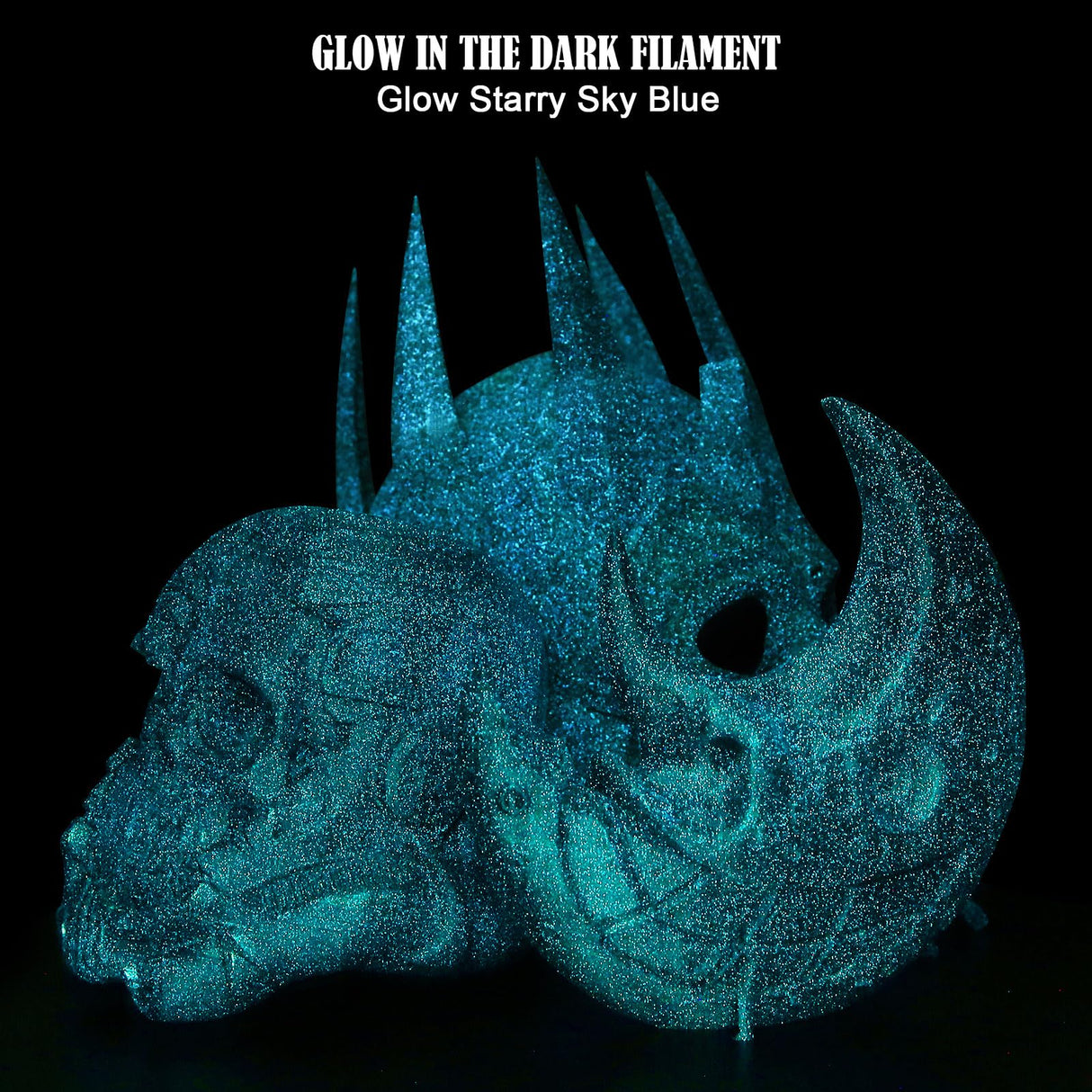 SUMLAND PLA Filament 1.75mm,3D Printer Filament UV Light Glitter PLA, Black Blue Starry Sky Filament 3D Printing Filament 1.75mm+/-0.02mm,1KG/2.2lb SUMLAND