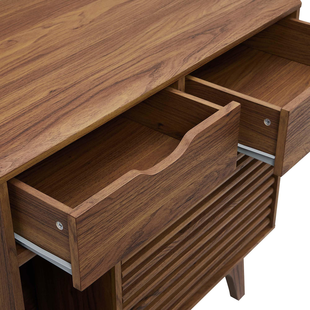 Modway EEI-6796-WAL Render Cat Cabinet, Walnut Modway