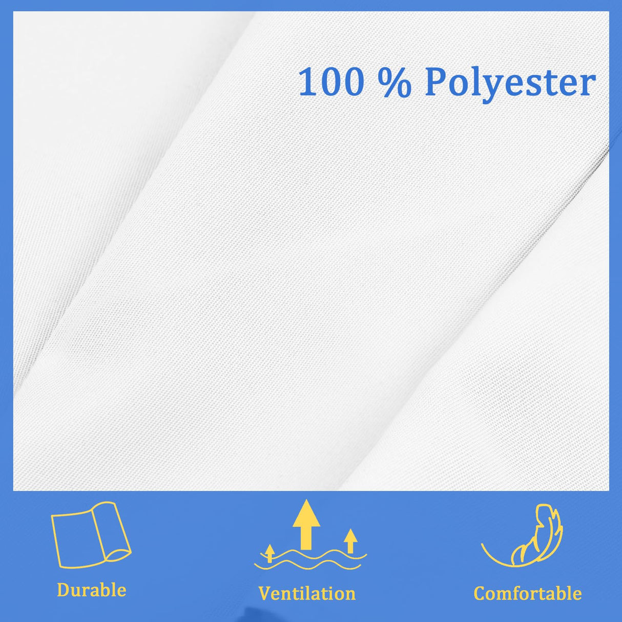 FunChaos 4 Pack Chef Apron, Adjustable Apron with 2 Pockets, Unisex Personalised Apron for Cooking, Kitchen, Restaurant (White) FunChaos