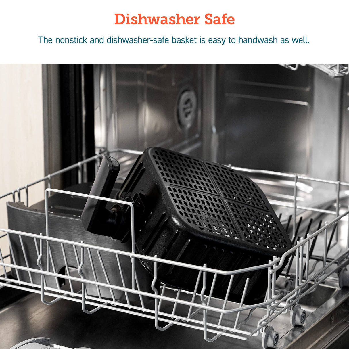 COSORI 12-in-1 Air Fryer 5.8QT, Toast, Bake, Nutrition Facts for 100+ In-App Recipes, AdaptIQ Tech Fast Cook, for Main & Side Dishes, Snacks, Leftovers, Detachable Square Basket, Dishwasher Safe COSORI