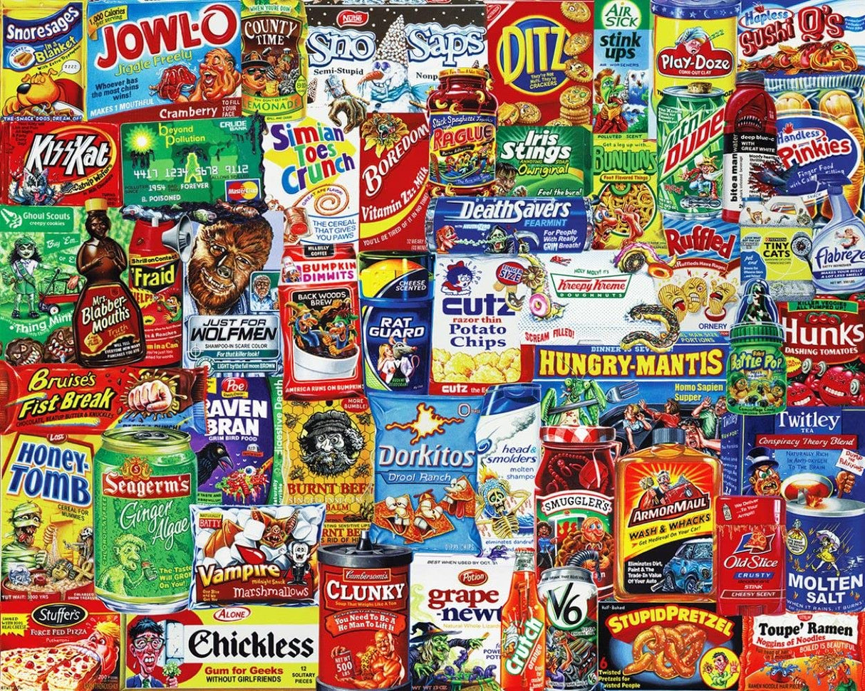 Springbok's 500 Piece Jigsaw Puzzle Looney Labels - Made in USA Springbok