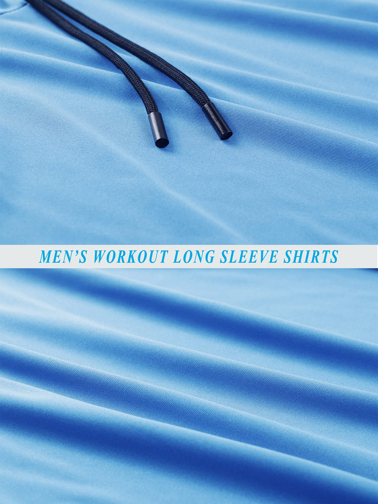 CADMUS Men's Workout Long Sleeve Fishing Shirts UPF 50+ Sun Protection Dry Fit Hoodies,1 Pack,096,White,Large CADMUS