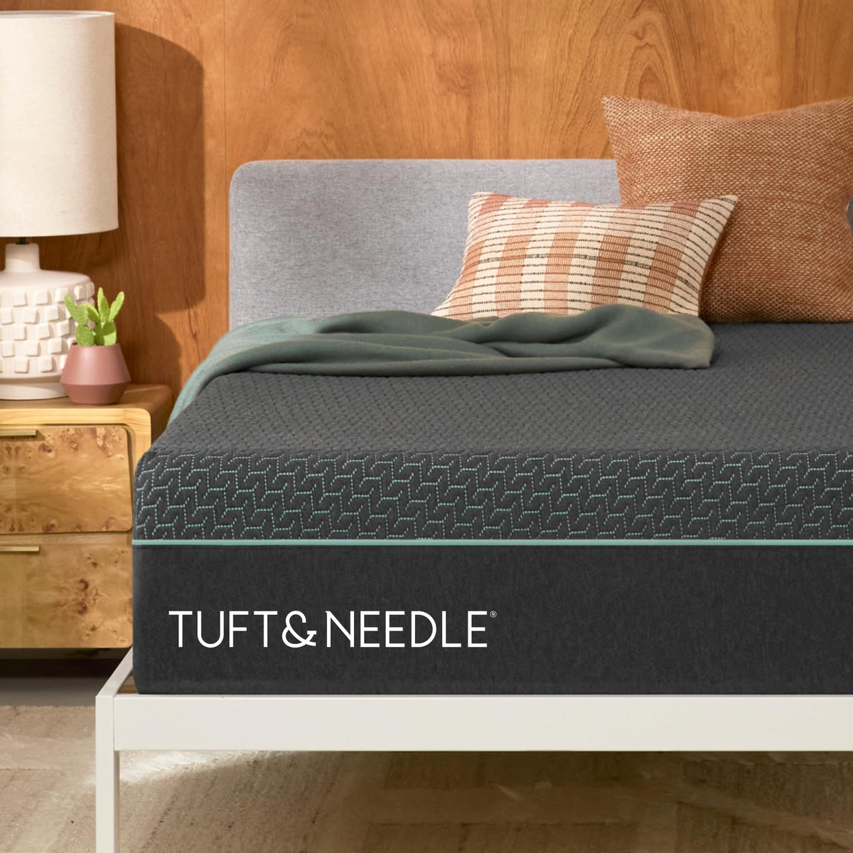 Tuft & Needle Mint Hybrid Medium Plush King Size Mattress in a Box, Cooling Adaptive Foam, Individually-Wrapped Coils, 100 Night Trial, Fiberglass Free, CertiPUR-US, 10-Year Limited Warranty Tuft & Needle