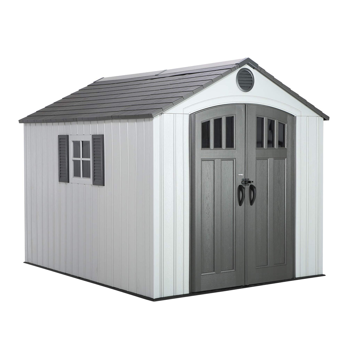 Lifetime 60202 8 x 10 Ft. Outdoor Storage Shed, Gray Lifetime