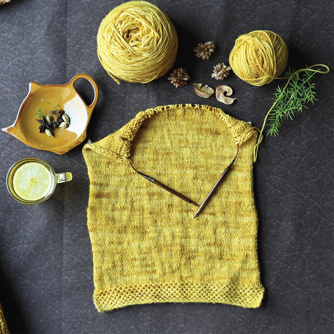 KnitPro Ginger Regal Interchangeable Needle Set 5" (13cm) | 11 US Sizes (4 to 17) KnitPro