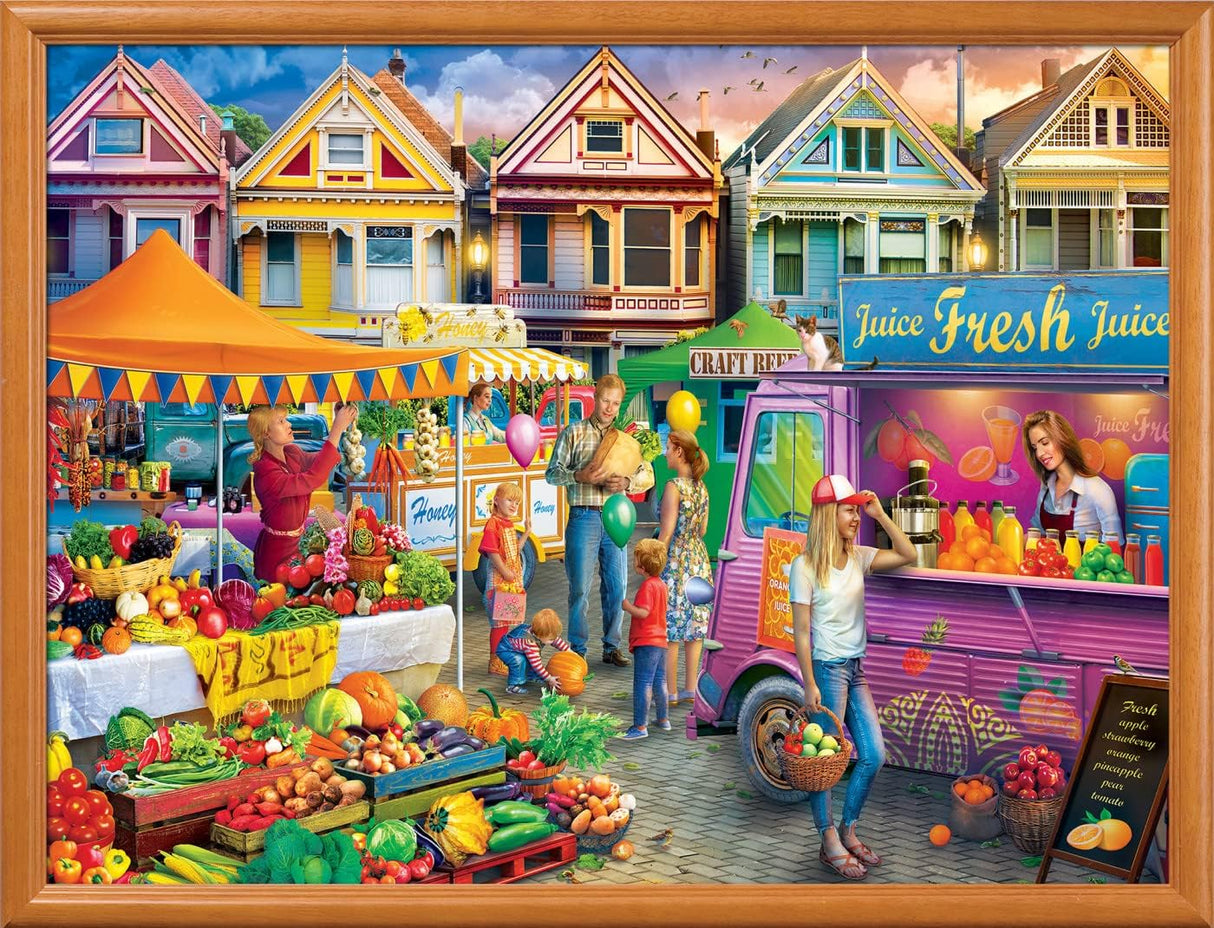 MasterPieces 750 Piece Jigsaw Puzzle for Adults, Family, Or Youth - Weekend Market - 18"x24" Masterpieces