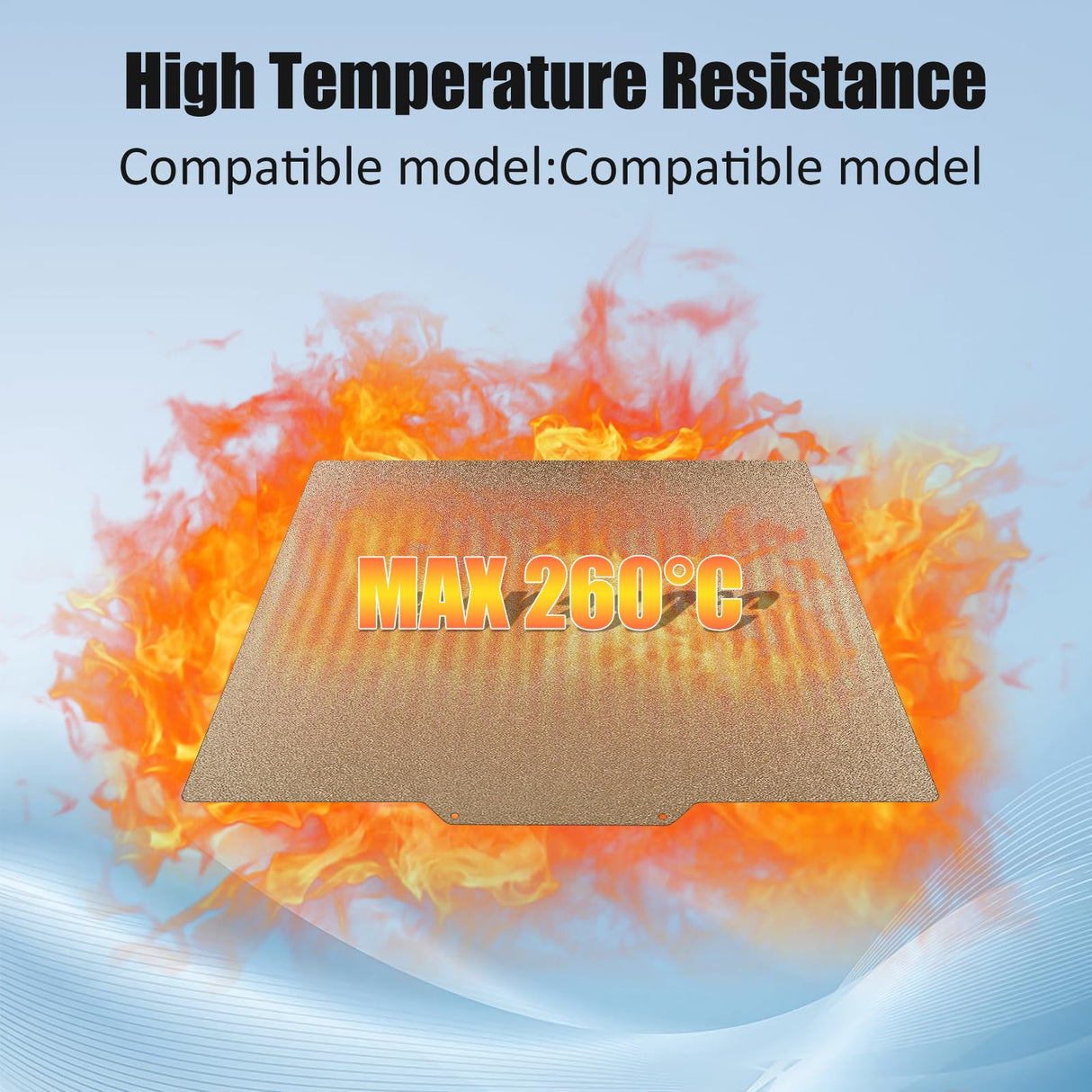 CCTREE Double Sided Textured PEI Sheet for QIDI X-PLUS3, PEI Spring Steel Build Plate Flexible Print Bed Removable Surface Platform for QIDI X-PLUS3, Crealty Ender 7 3D Printers, 280 * 280mm CCTREE