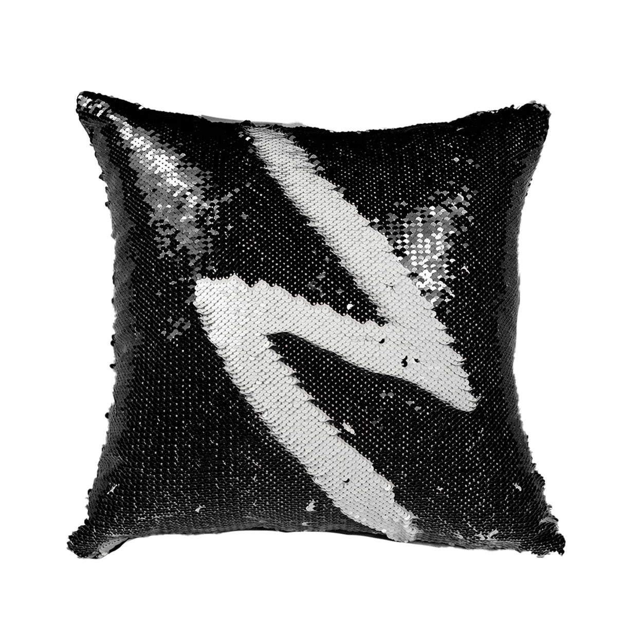 JYFLZQ Sublimation Sequin Pillow Case Blanks 16''x16'' - Set of 2 Black Reversible Flip Sequin Pillow Cushion Covers Personalized for Kids, Friends JYFLZQ