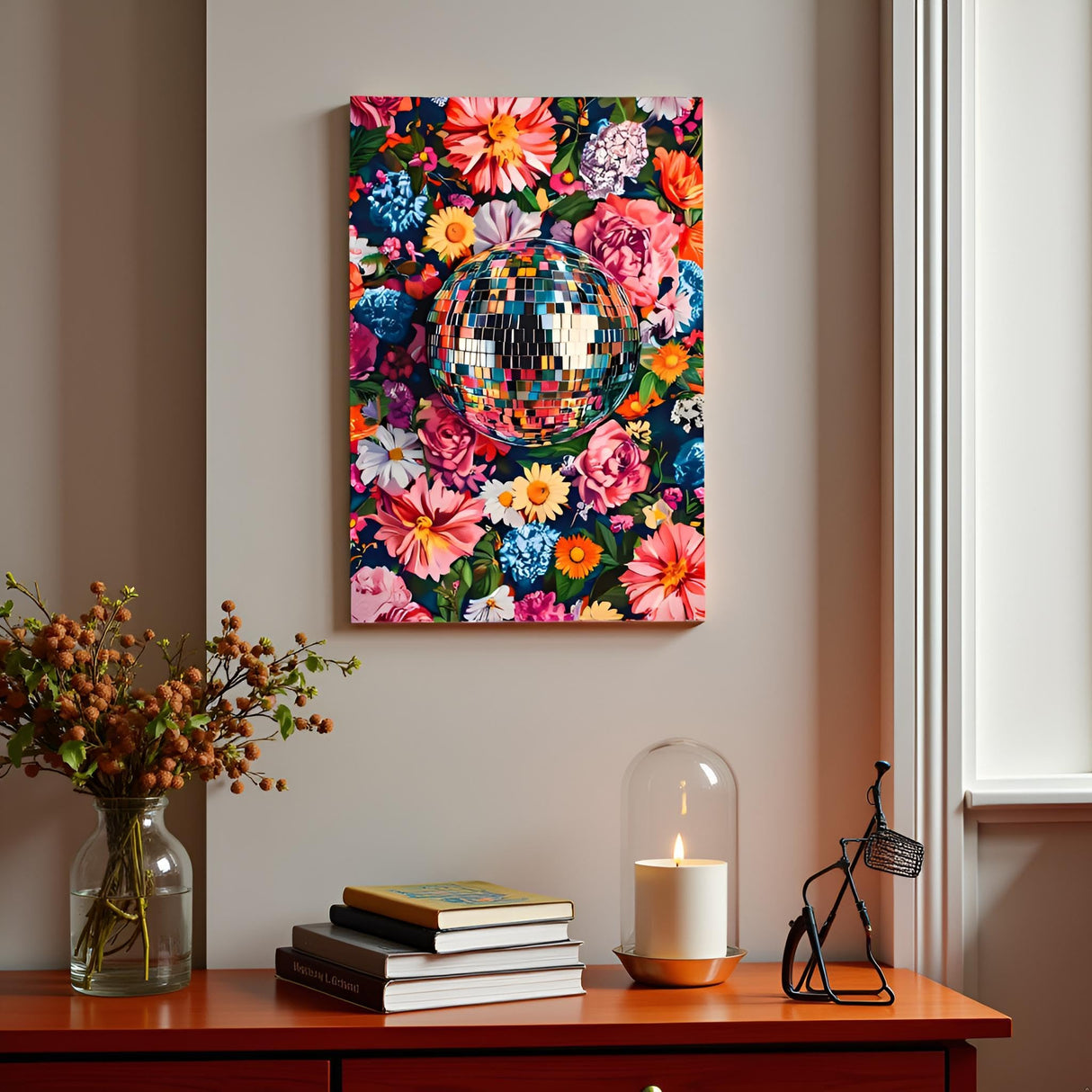 CraftCraze Paint by Numbers Kit for Adults, Adult Paint by Number Kits, Disco Ball Paint by Numbers for Adults Beginners, DIY Advanced Acrylic Painting on Canvas for Home Wall Art Decor 16x20 Inch CraftCraze