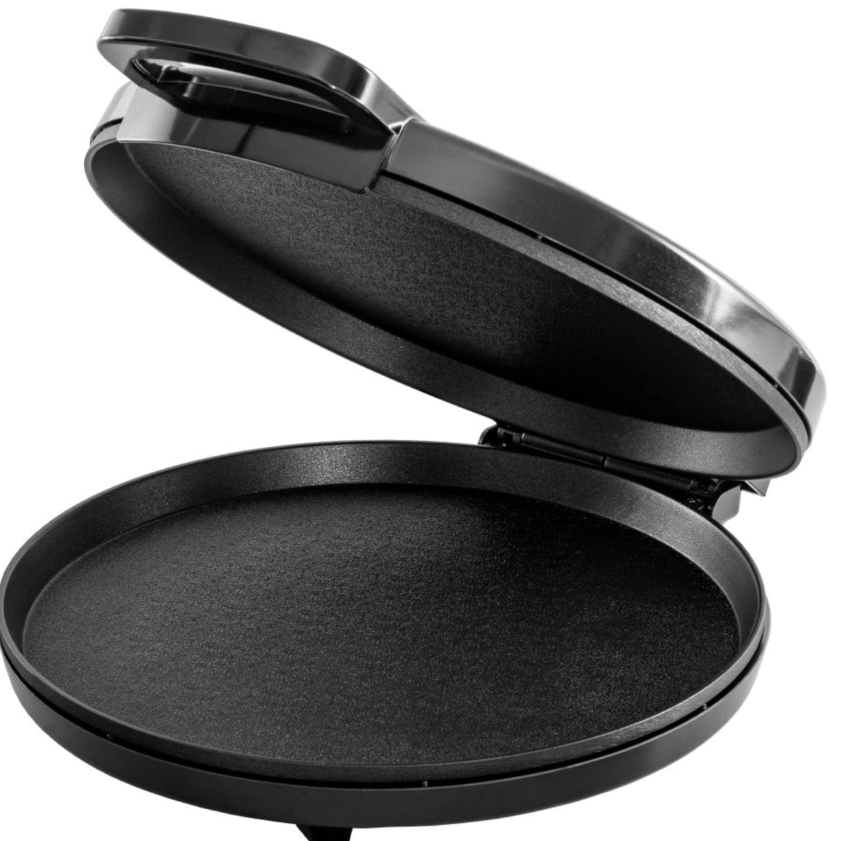 Courant Pizza Maker 12 inch Pizzas Machine, Newly improved Cool-touch Handle Non-Stick plates Pizza oven & Calzone Maker, Electric Countertop Oven for Home or School, 12” Indoor Grill/Griddle, Black Courant