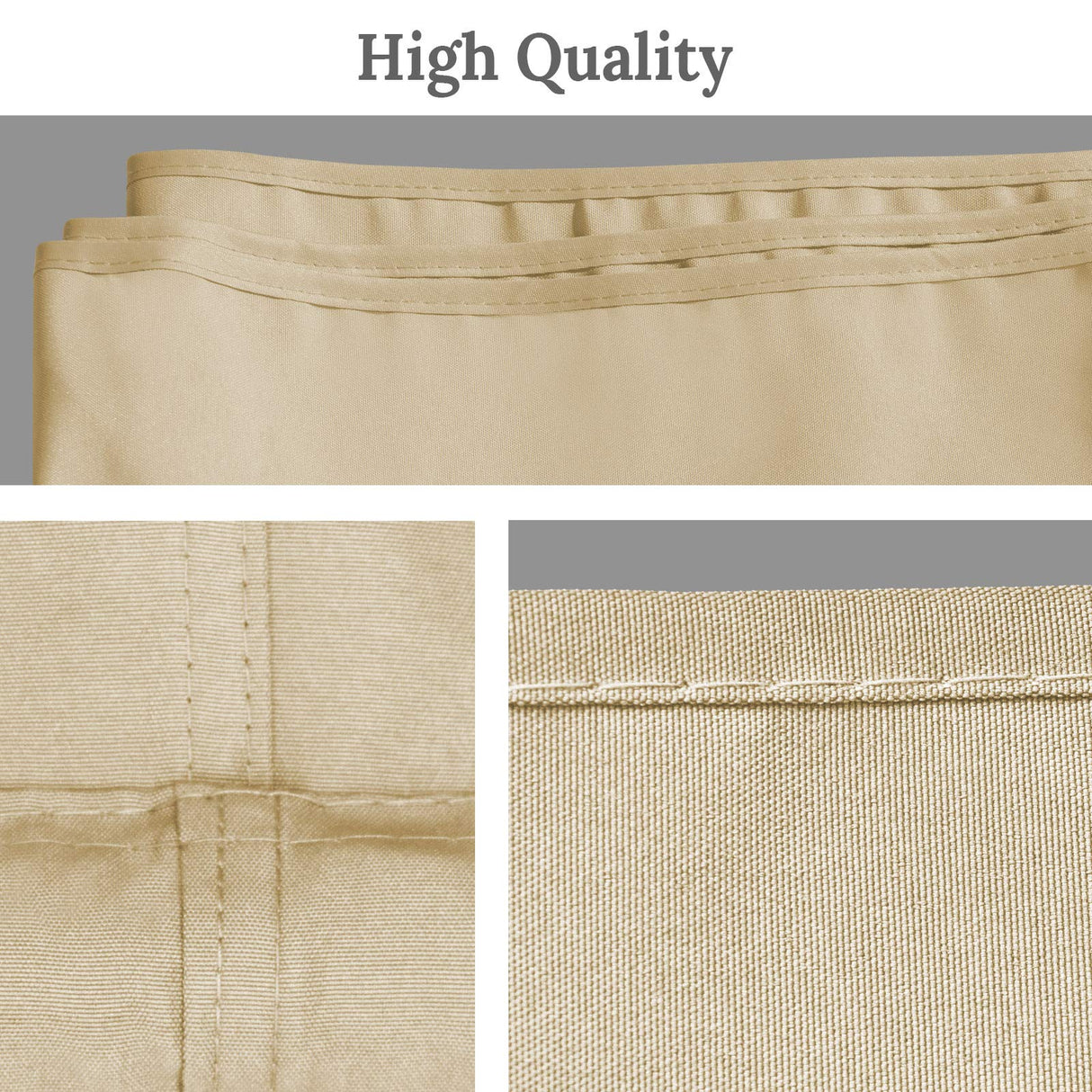 BenefitUSA 17x 6.7 Ft Universal Replacement Canopy for Pergola Structure Outdoor (Canopy Only) (Beige) BenefitUSA