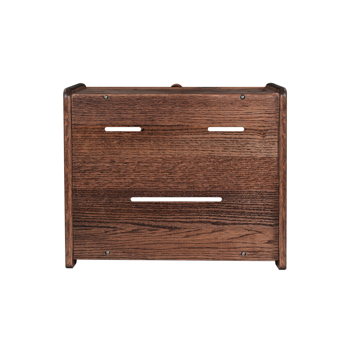 CONSDAN Bread Box, Solid Wood Oak Bread Box for Kitchen Countertop, Double Layer Bread Container for Bread Storage, Large Capacity Breadbox with CONSDAN