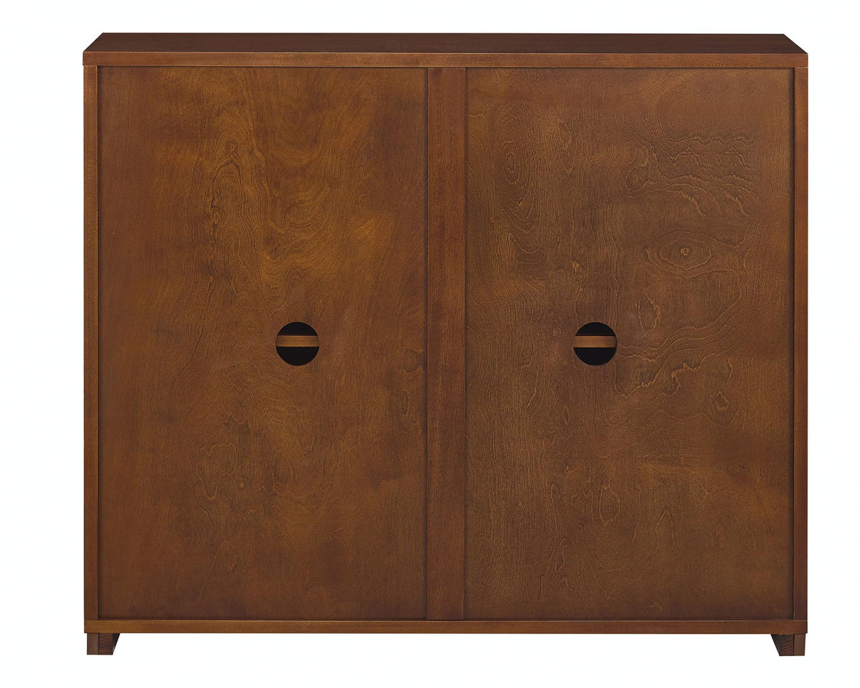 LKTART Mid Century Modern Sideboard Buffet Cabinet, Narrow Walnut Sideboard,Wood Storage Cabinet Credenza with 2 Doors for Living Room, Kitchen, Entryway, Hallway(9.25" D*39" L) LKTART