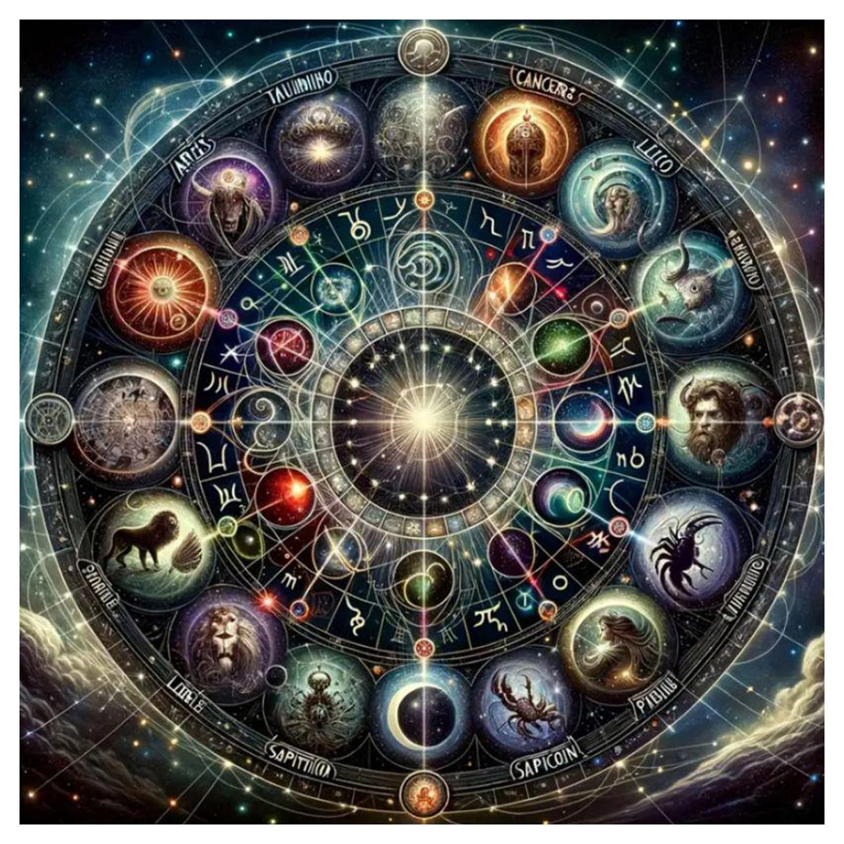 hkejoi Fantasy Diamond Art Kits for Adults, Diamond Painting Kits for Adult Beginners, 5D Round Full Drill Gem Art Kits DIY Crafts for Home Decor Gift 14x14 Inch hkejoi