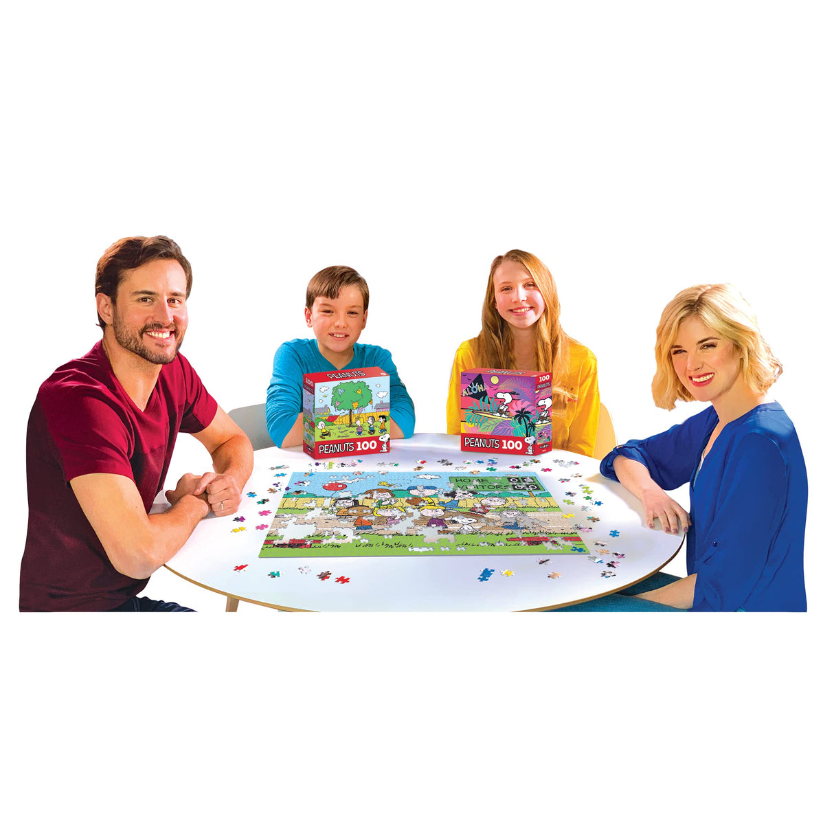 RoseArt - Peanuts - Baseball - 100 Piece Jigsaw Puzzle for Kids and Adults RoseArt