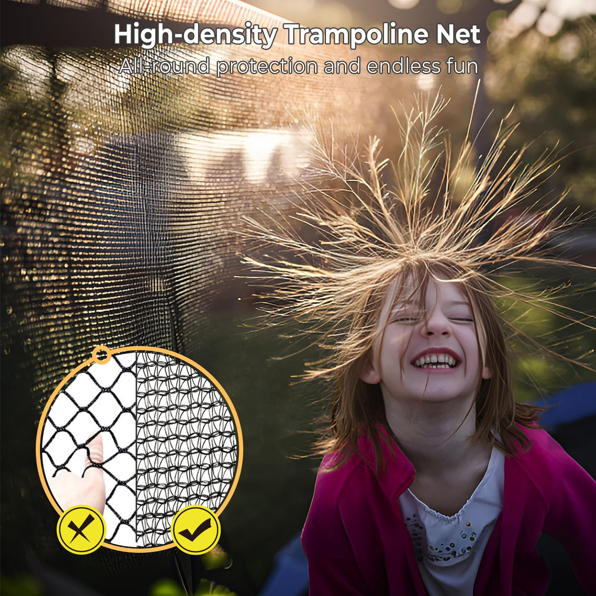 Lyromix 16FT Outdoor Trampolines for Kids and Adults, Pumpkin Trampolin with Curved Poles, Recreational Trampolin with Basketball Hoop and Safety Enclosure Net for Kids and Adults Lyromix