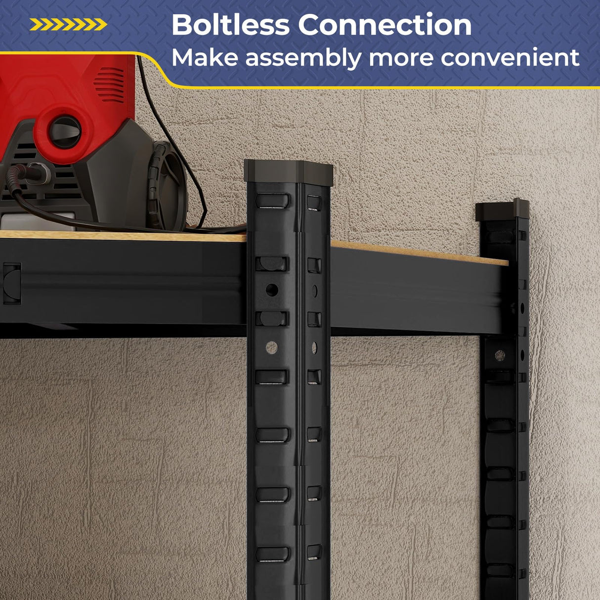 Tangkula 4-Tier Corner Shelving Unit, Adjustable Garage Storage Utility Rack, Load 1600 LBS Heavy Duty Metal Shelving Organizer for Warehouse, Pantry, Shed & Kitchen, 39”W x 31”D x 71”H (1, Black) Tangkula