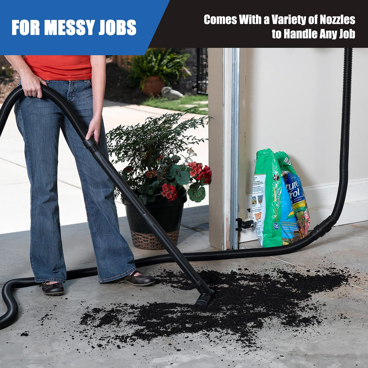 Vacmaster VWMB508 0101 5 Gallon Wall-Mount Wet/Dry Vacuum with Remote Control Operation Vacmaster