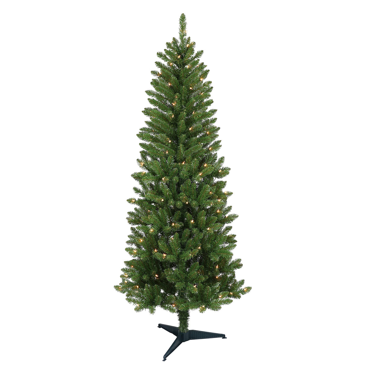 Puleo International Pre-Lit 6' Carson Pine Artificial Christmas Tree with 150 Lights, Green Puleo International