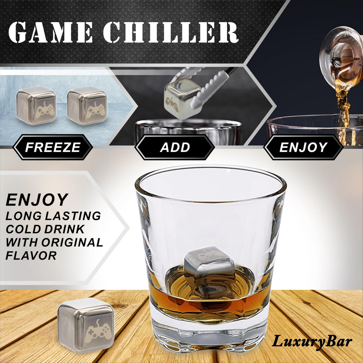 Game Whiskey Decanter Set,28oz Whiskey Decanter Sets for Men with Spout IceCube Tray,Liquor Dispenser Whiskey Gifts for Men Bourbon Gifts for Men Gamer Gifts for Boyfriend Gifts For Him Husband Dad LuxuryBar