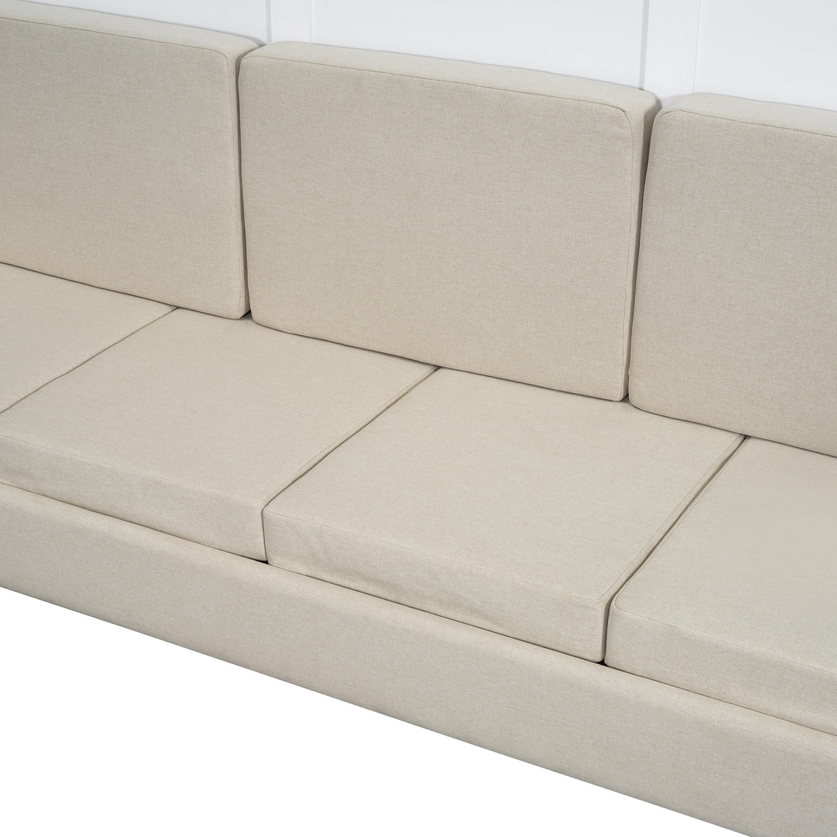 Harper & Bright Designs Queen Size Murphy Bed Cabinet Wall Bed Chest with Sofa, Storage Bookshelves, Wooden Murphy Bed Frame for Home Office Guest Room Bedroom, White Harper & Bright Designs