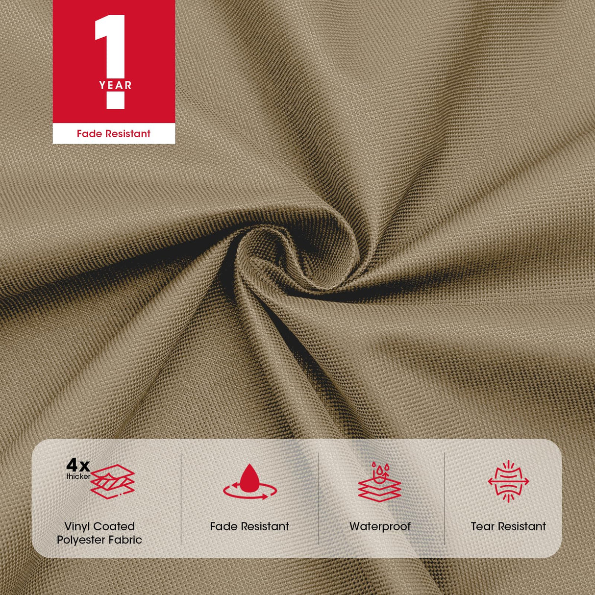 Unicook Grill Cover 60 Inch, Heavy Duty Waterproof BBQ Grill Cover for Outdoor Grill, Fade Resistant Gas BBQ Cover with Sealed Seam, Compatible with Weber Charbroil and More Grills, Neutral Taupe Unicook