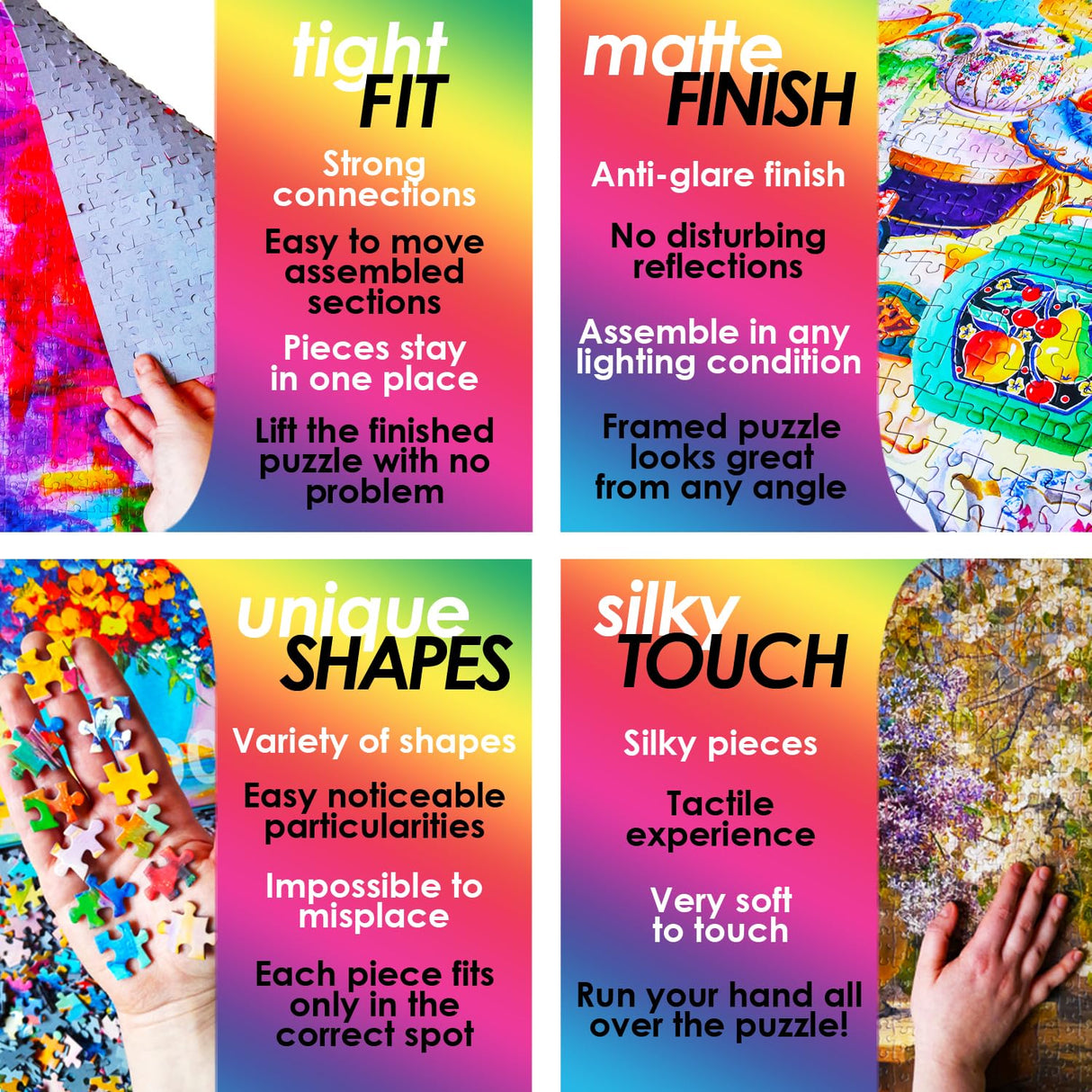 1000 Pieces Jigsaw Puzzle for Adults β Matte Finish, Soft Touch, Sturdy and Unique Pieces, Tight Fit, Vivid Colors, Missing Pieces Service β Magical Owl in Floral Fantasy Illustration by ENJOY Puzzle ENJOY Puzzle