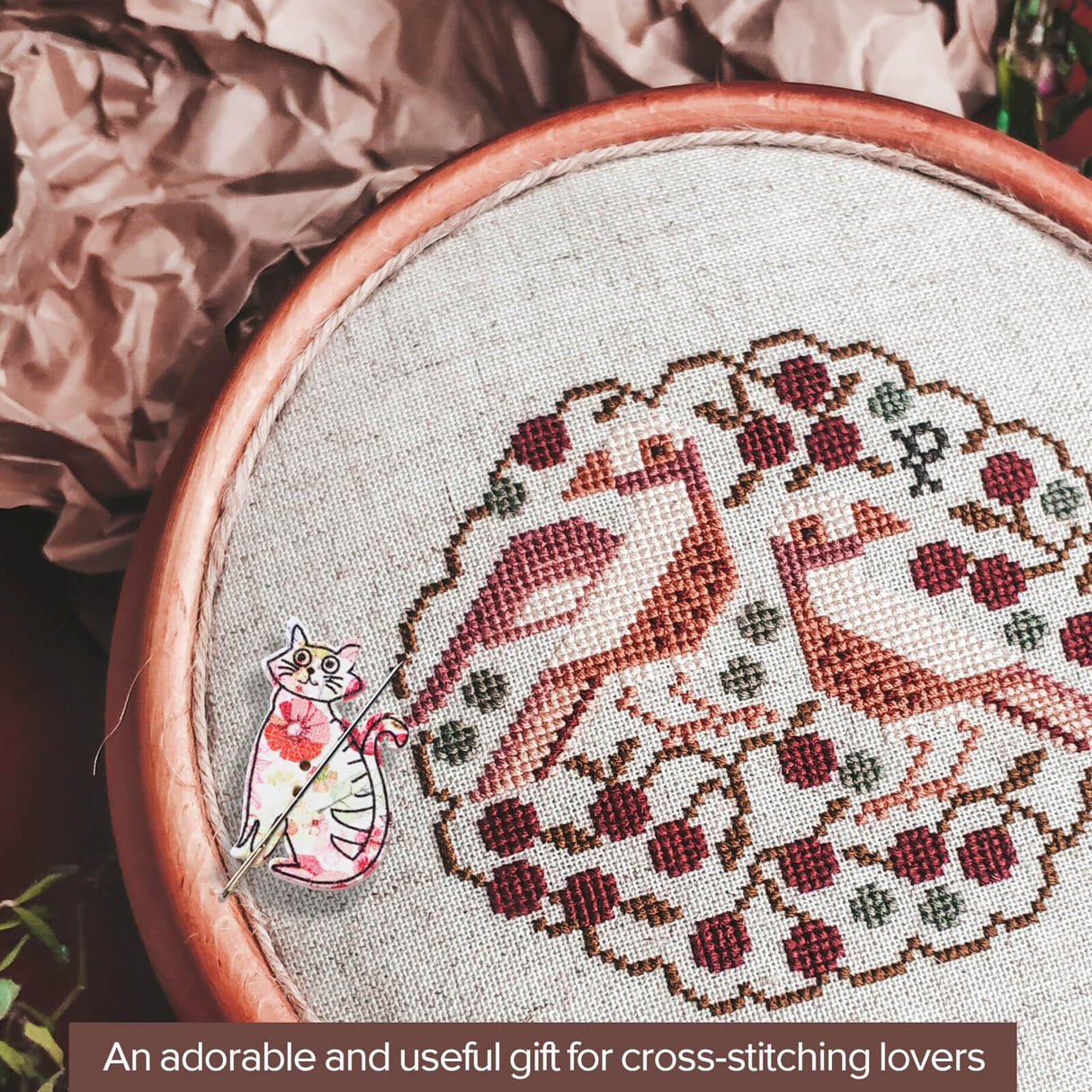 6pcs Needle Minder for Cross Stitch,Sewing Magnetic Needle Keeper,Cute Cat Cartoon Minders,Needle Holder for Embroidery,Needlework Storage Accessory, Gift for Cross Stitch Lover(48-Needle) Generic