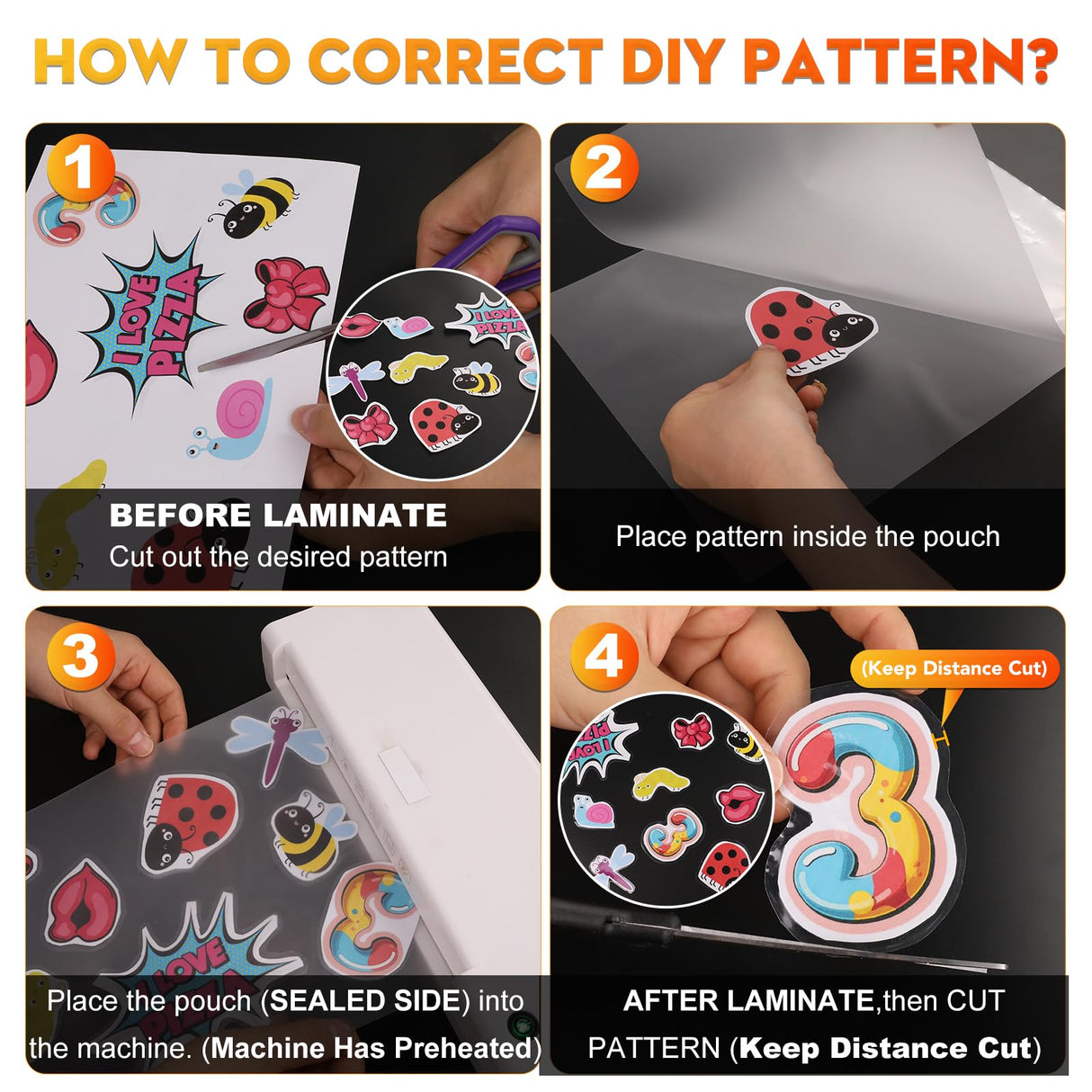 CAREGY Thermal Laminating Pouches, 300 Pack Laminating Sheets, 3 Mil, 9 x 11.5 Inches Lamination Sheet Paper for Laminator, Clear, Letter Size, Office and School Supplies CAREGY