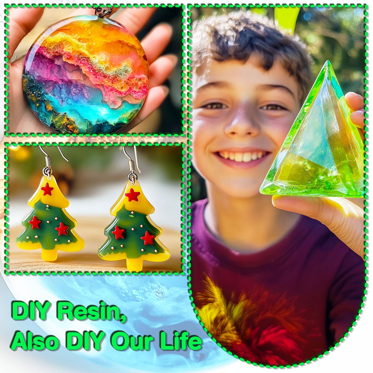 Epoxy Resin Color Pigment – 24 Colors Liquid Epoxy Dye Set with 6 Glitters, Highly Concentrated, Non-Toxic Resin Pigment for Art, Jewelry Making & Crafts – Each 6ml/ 0.25 oz SigWong