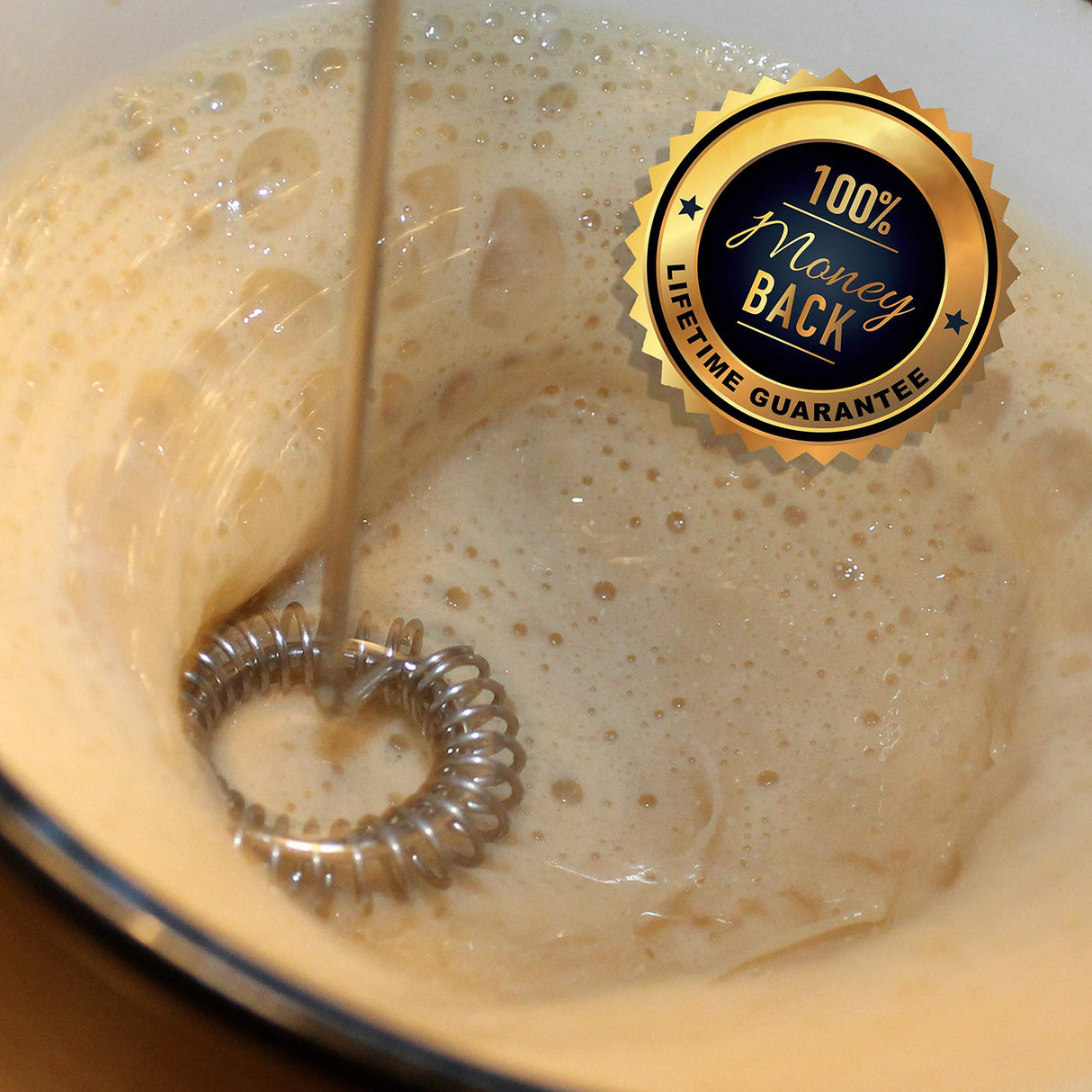 Nestpark Portable Drink Mixer Small Handheld Electric Stick Blender - Cordless and Battery Operated Bulletproof Keto Coffee Blender Nestpark