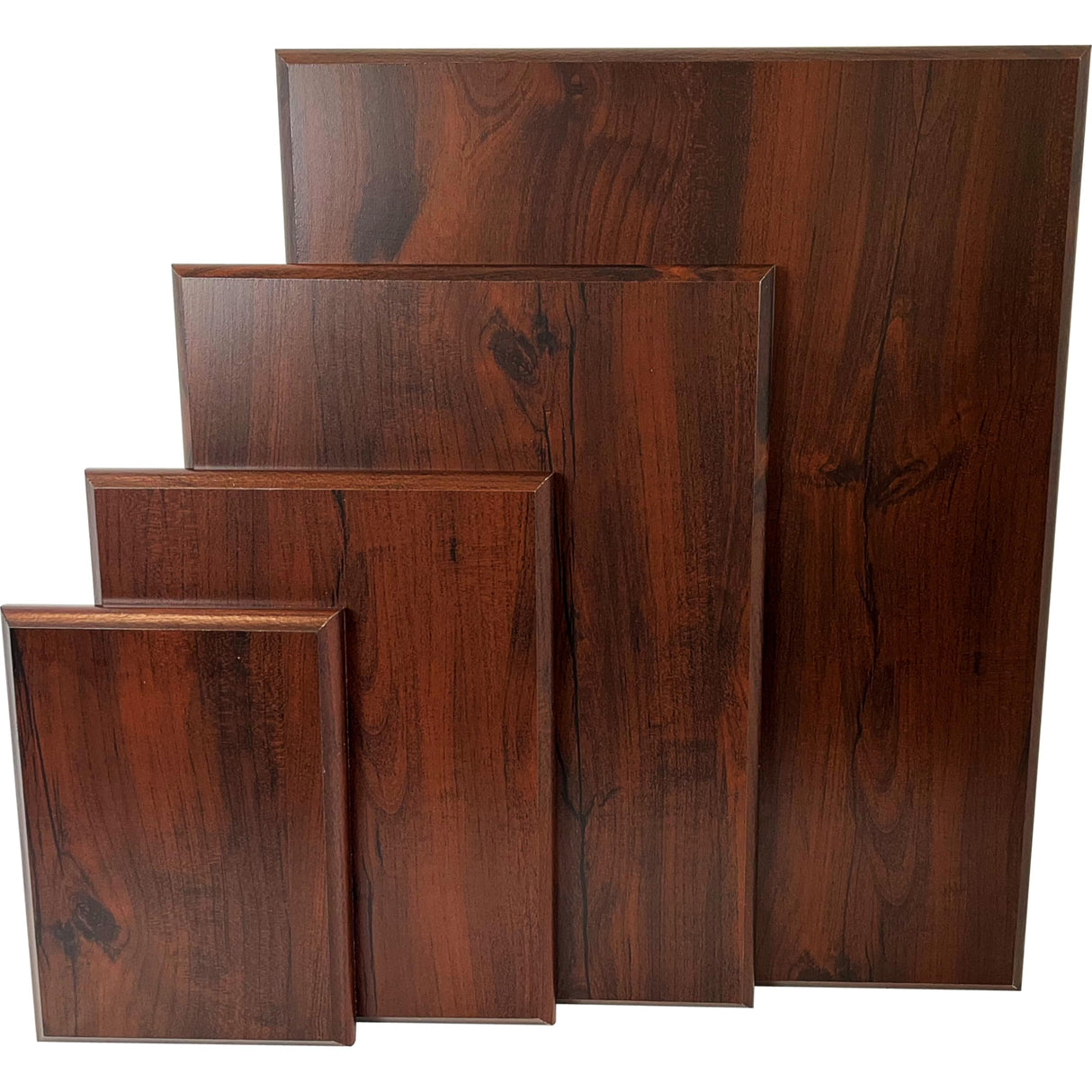 Finished Wood Plaque Blank, Perfect for Crafts, Multiple Sizes and Materials, Engravable Wooden Plaques (Cherry Finish, 9x12 inch) Generic